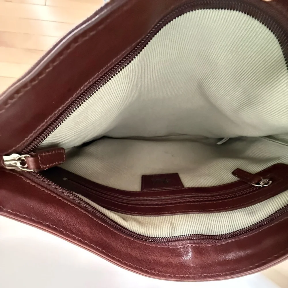 Radley London Messenger Crossbody Satchel Brown Leather Adjustable Bag